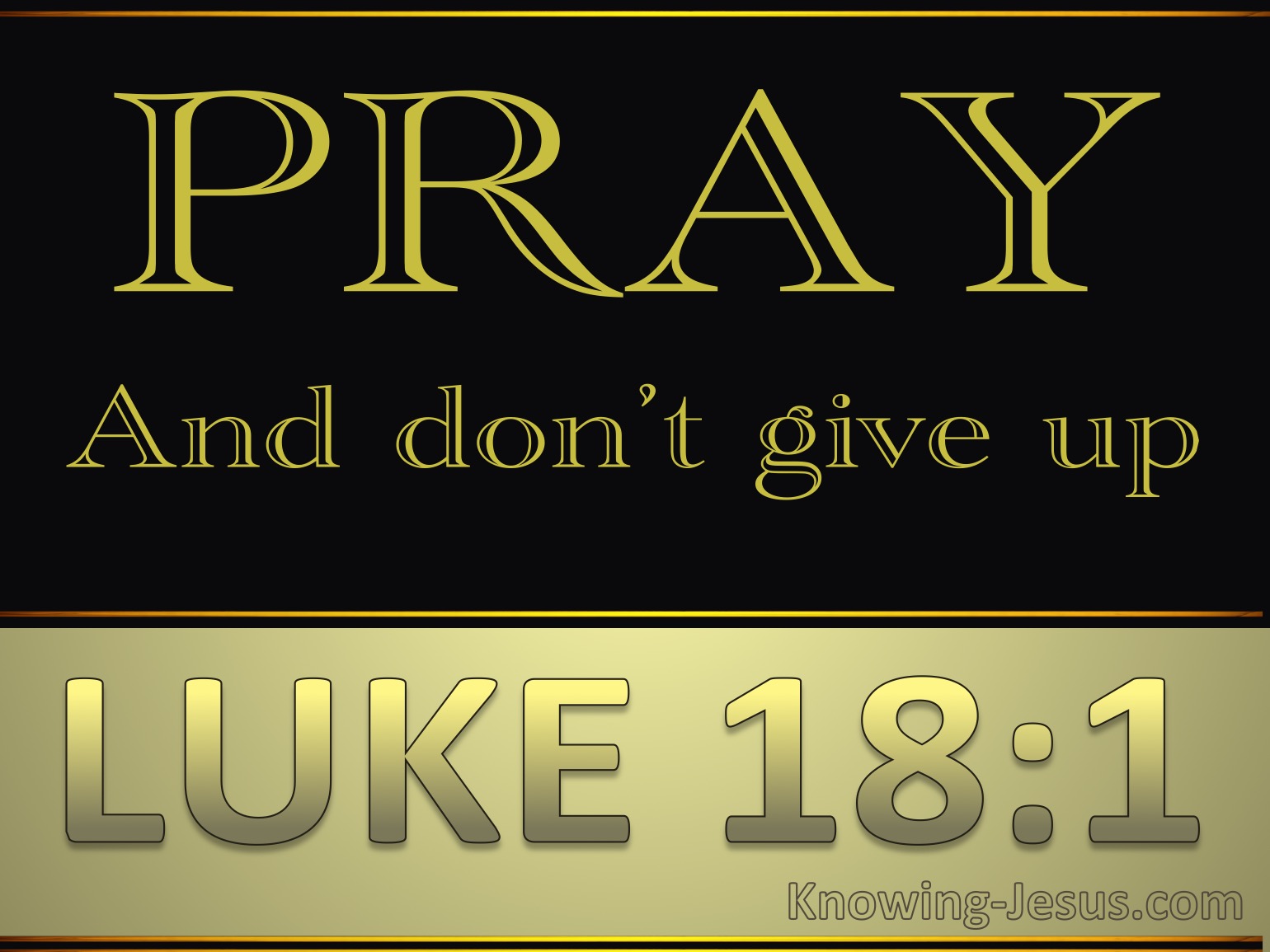 What Does Luke 18 1 Mean 